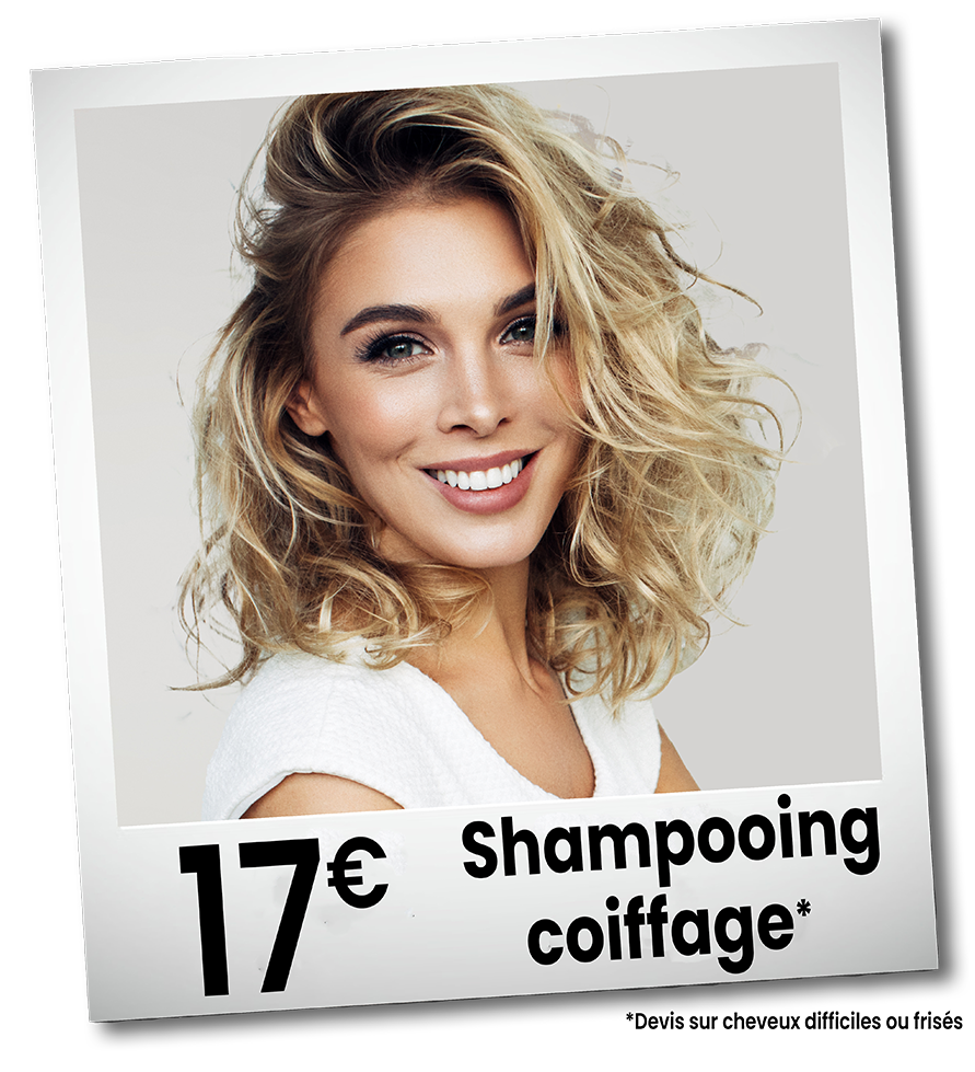 Carte shampooing coiffage